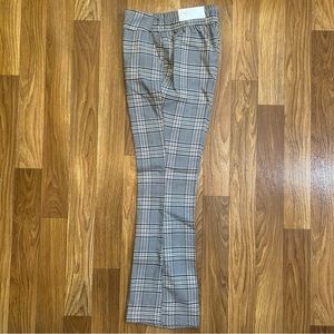 NWT Cato Pull-On Plaid Flare Pants, Size Medium